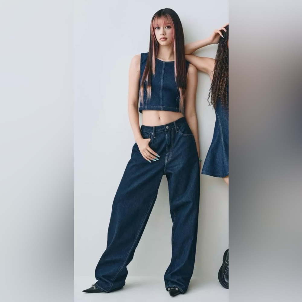 GAP x Katseye baggy jeans